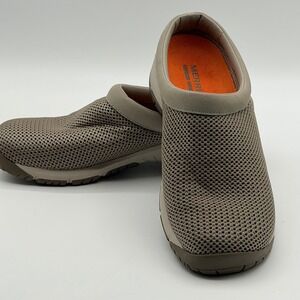 Merrell Encore Breeze 4 Taupe Mesh Mule Slip On Comfort Walking Shoes Woman 8